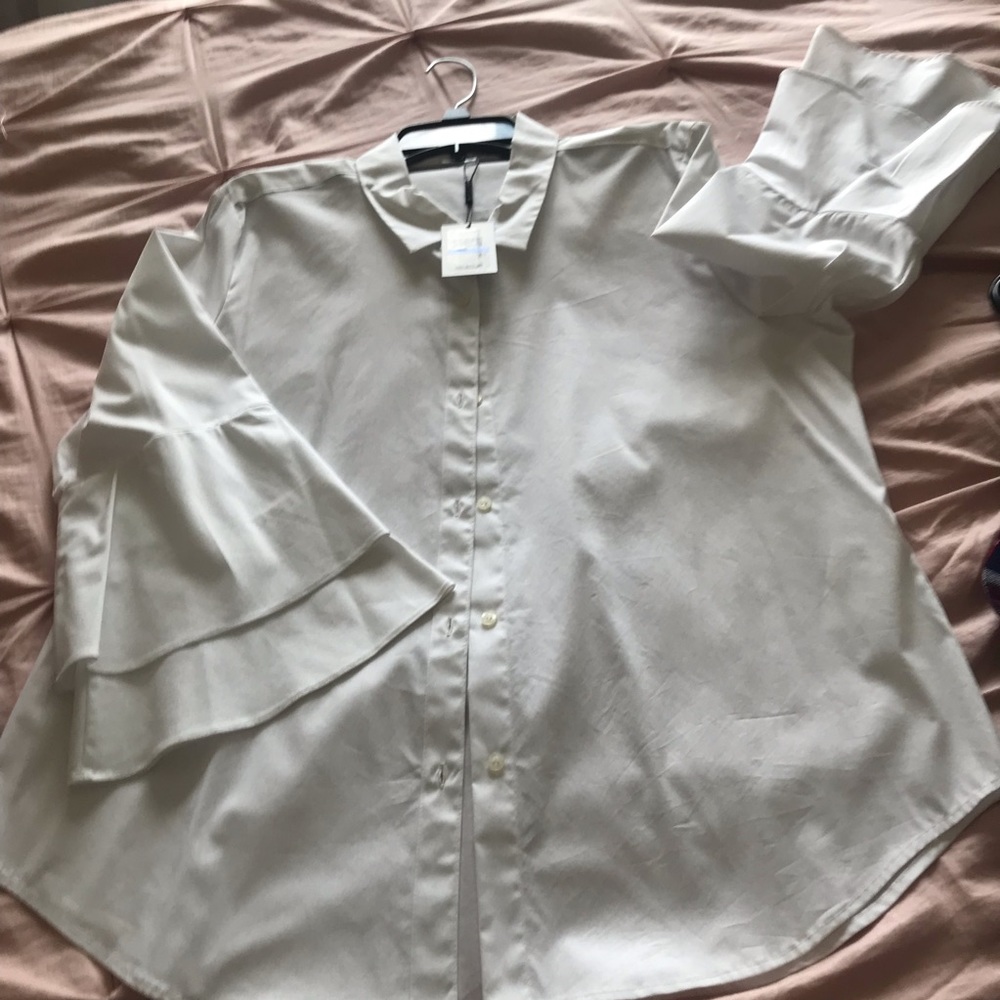Calvin Klein White Button Down Shirt